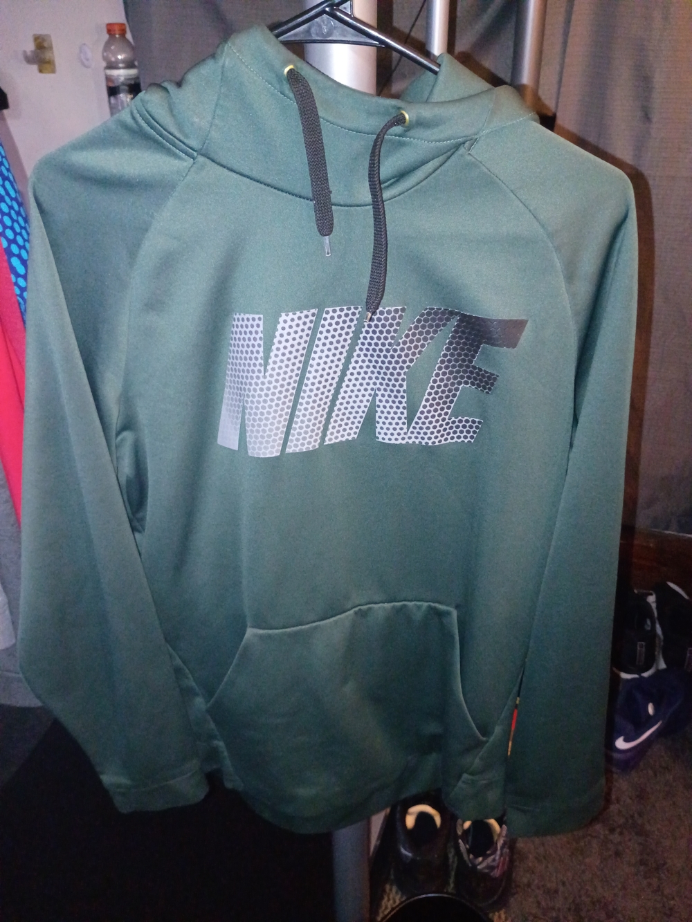 Nike Men's Olive Green Hoodie Sweater
